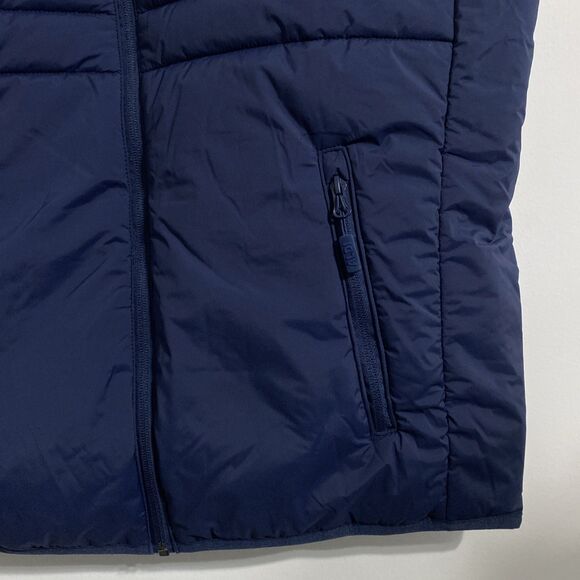 ALDI GEAR 2025 Men's L Blue Quilted Puffer Vest Pockets Logo Sleeveless NEW - Picture 6 of 9